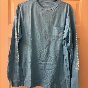 Vineyard Vines Men's Blue Long Sleeve Shirt